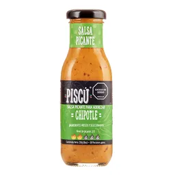 Piscú Salsa de Chipotle Gourmet Nivel de Picante 2/5