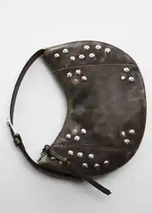 Bolso M Ronda Antracita Talla 99 Mujer Mango