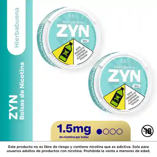 2 x Zyn Hierbabuena 1.5 mg