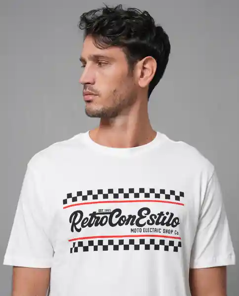 Camiseta Hombre Blanco Talla L 103G108_BLA110601 Rifle