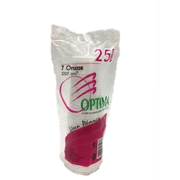 Vaso Optima7onz Blanco