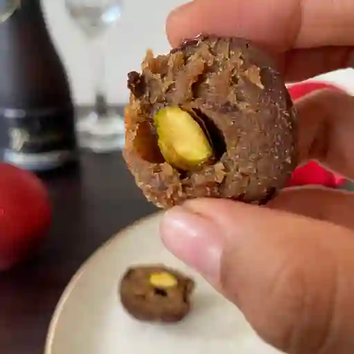 Trufas de dátiles, naranja y jengibre