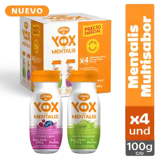 Yox Alimento Lácteo con Mentalis Sabores Surtidos