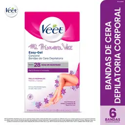 Veet Bandas de Cera Depilatoria Corporal Mi Primera Vez