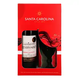 Santa Carolina Vino Tinto Reserv + Copa