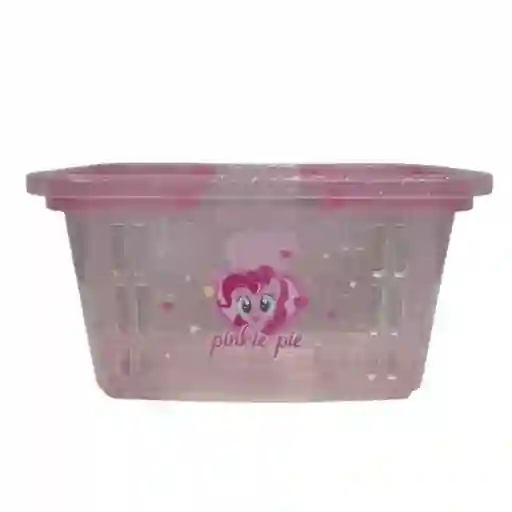 Organizador Plástico Mini Cesta my Little Pony Rosa Miniso