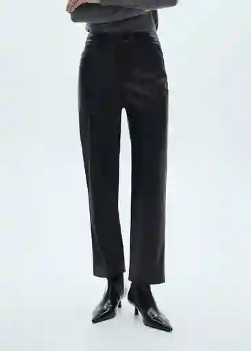 Pantalón Lille Negro Talla 42 Mujer Mango