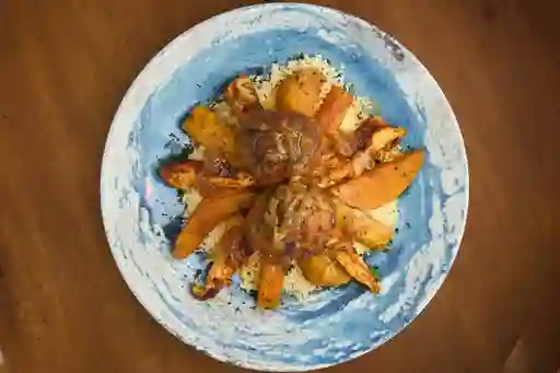 Cuscús Mixto con Pollo y Albóndigas