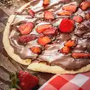 Pizza de Nutella y Fresas