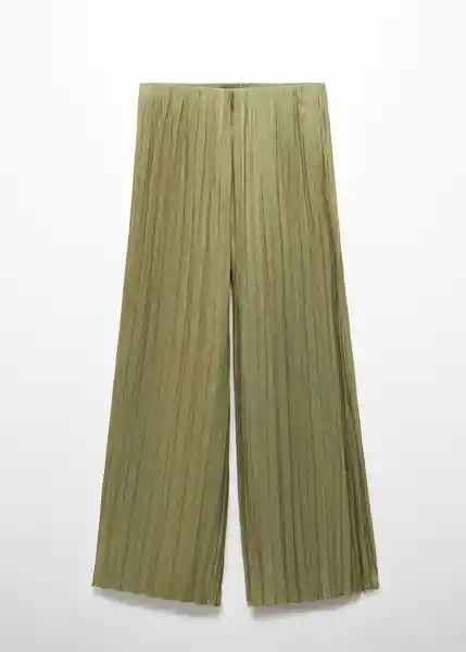 Pantalón Amira-A Khaki Talla L Mujer Mango