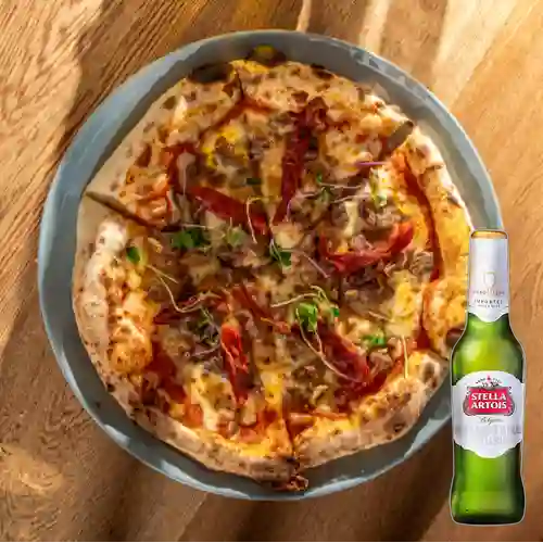 Combo Pizza Solomito + Stella Artois Bot. 330ml