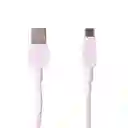 Cable de Carga Tipo C Eco Friendly Rosa Miniso