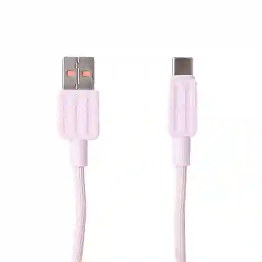 Cable de Carga Tipo C Eco Friendly Rosa Miniso