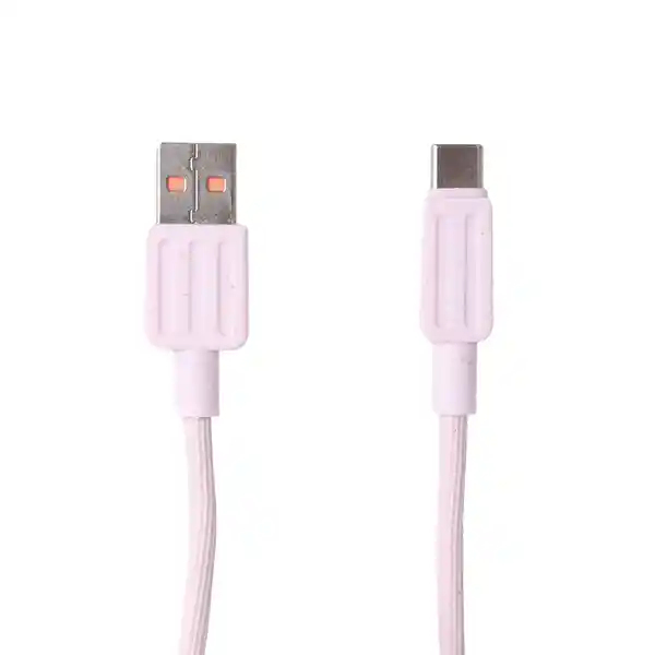 Cable de Carga Tipo C Eco Friendly Rosa Miniso