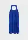 Vestido Elise-W Azul Talla S Mujer Mango