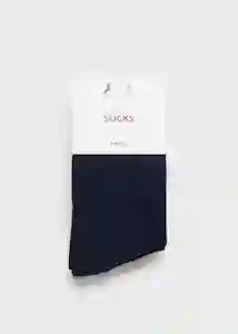 Calcetines Solid Navy Talla 22 Niños Mango