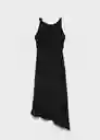Vestido Irati Negro Talla S Mujer Mango