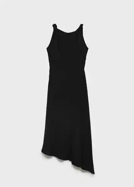 Vestido Irati Negro Talla S Mujer Mango