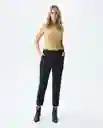 Pantalon Essential Pant Negro Sombrío Ultraoscuro Talla 6 Mujer Chevignon