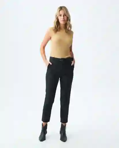 Pantalon Essential Pant Negro Sombrío Ultraoscuro Talla 6 Mujer Chevignon