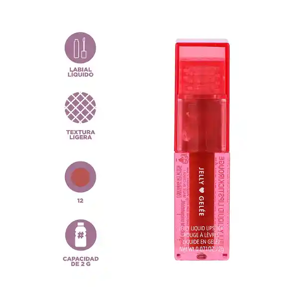 Labial Jelly Líquido 12 Miniso