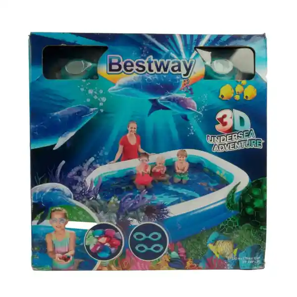 Bestway Piscina Juego Inflable Aventura Submarina 3D + Accesorio