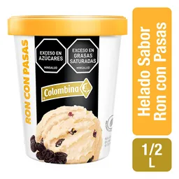 Colombina Helado Ron con Pasas