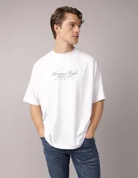Camiseta Hombre Blanco Talla Medium 4680101 American Eagle