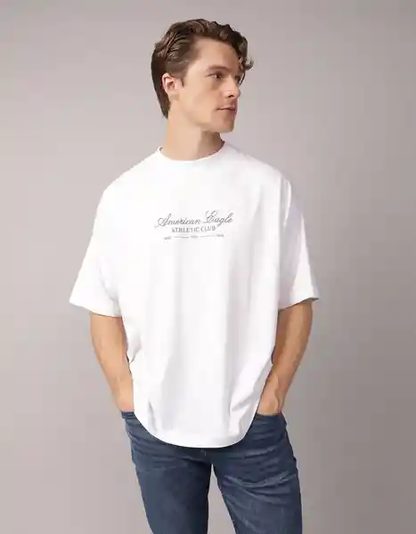 Camiseta Hombre Blanco Talla Medium 4680101 American Eagle
