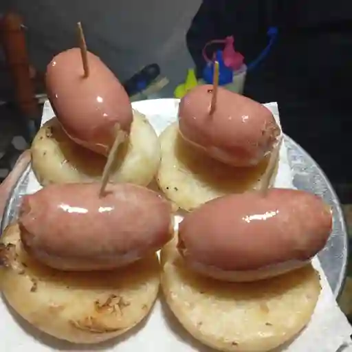 4 Butifarras con arepita