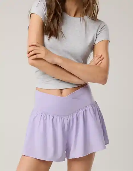 Short Aerie Deportivo Morado T X-SMALL 1217580 American Eagle