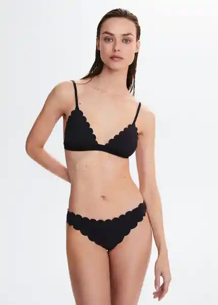 Braga Ondita Negro Talla S Mujer Mango