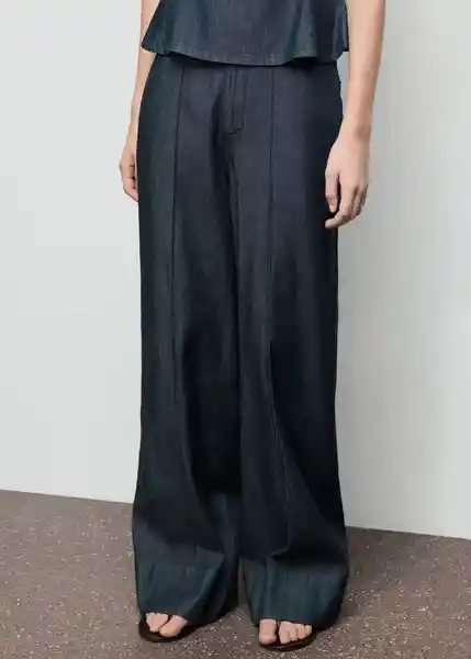 Pantalón Lua Tejano Soft Talla S Mujer Mango