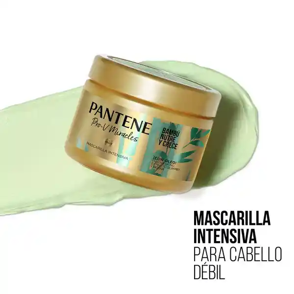 Mascarilla Intensiva Pantene Pro-V Miracles Tratamiento Capilar Bambu Nutre y Crece 300 ml