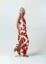 Vestido Tiani Mujer Rojo Pompeya Oscuro Talla M 472G327 Naf Naf