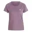 Adidas Camiseta Adizero Tee Morado Para Mujer Talla M