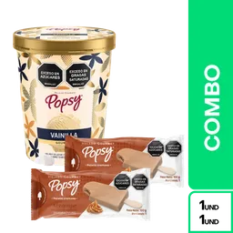 Combo Popsy Litro Vainilla + Paleta Arequipe