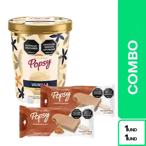 Combo Popsy Litro Vainilla + Paleta Arequipe