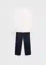 Pijama Pack Nacho Navy Talla 19 Teen Niños Mango