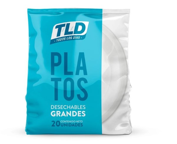 Plato Grande Desechables Todos Los Dias 20 und