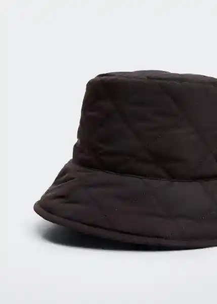 Gorro Tona Chocolate Talla 99 Mujer Mango