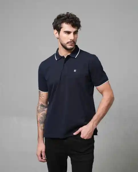 Camiseta Polo Hombre Azul M 190G101_AZU193923 Rifle
