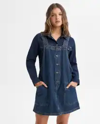 Vestido Mujer Azul Talla M 379G000_AZU174021 Americanino