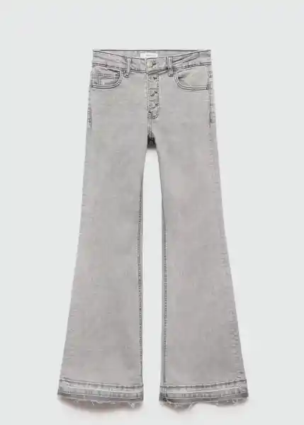 Jean Buttonf Tejano Gris Talla 21 Niñas Mango