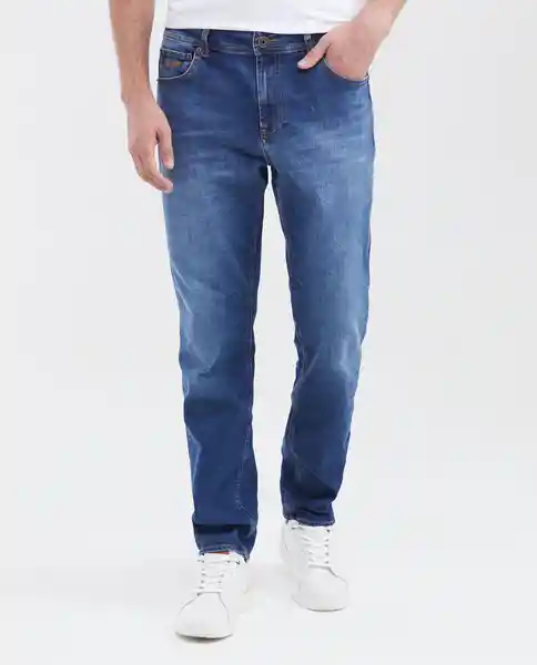 Jean Straight Fit-Masculino Azul Frances Medio 32/32 Chevignon