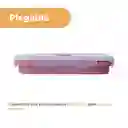 Contenedor  Alimento Plegable Silicona Rojo 800 mL Miniso