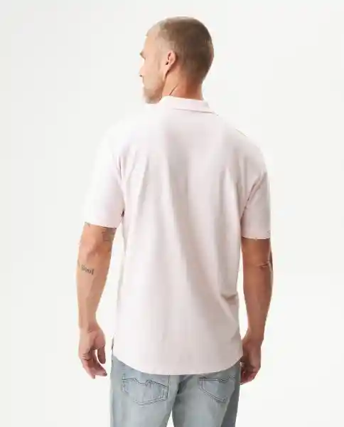 Camiseta Polo Classic Masculino Rosa Talla L 153207 Chevignon