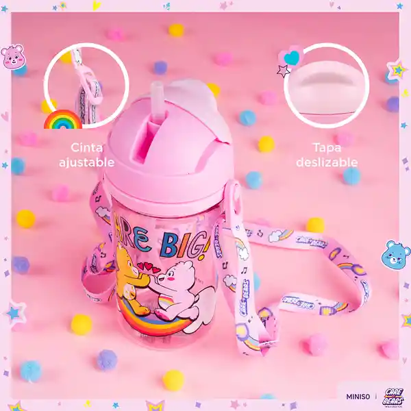 Vaso Plástico Para el Hombro Colección Care Bears Rosa Miniso