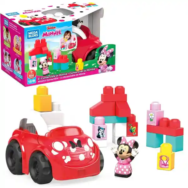 Mega Bloks Juguete de Construcción Convertible de Minnie