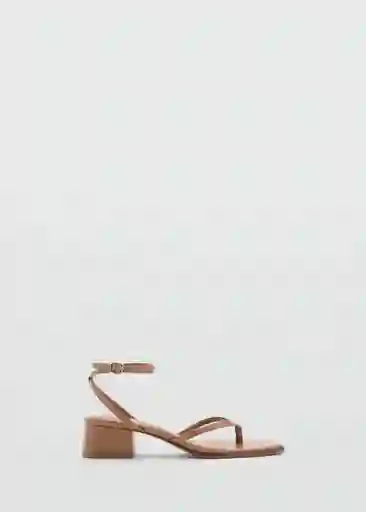Sandalias Montse Caramelo Talla 37 Mujer Mango